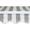 thumbnail image 4 of ALEKO 8'x6.5' Retractable Patio Awning Fabric Replacement, Gray and White Striped Color, 4 of 5