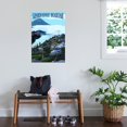 thumbnail image 3 of Art.com Grandfather Mountain, North Carolina - Bridge and Clouds Stretched Canvas Print Wall Art by Lantern Press, 24" x 36", 3 of 4