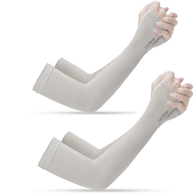 Mangas para Brazos UV, Manga Protectora para Brazo Seda de Hielo, Protección Solar de Manga Larga para Golf Conducir Andar Bicicleta