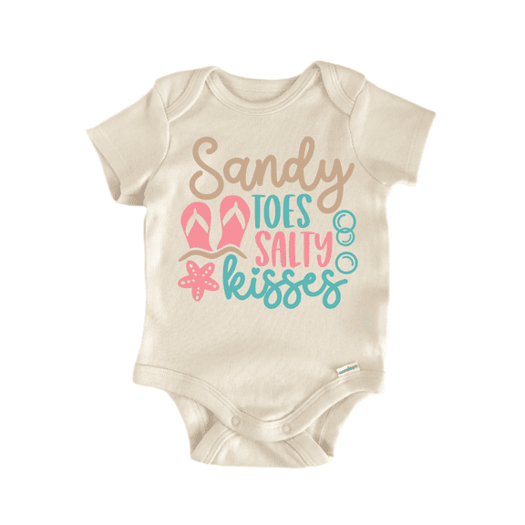 Sandy Toes Beach Summer Newborn Baby Bodysuit