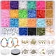 thumbnail image 1 of 4500 cuentas planas de arcilla polimérica con 120 letras para hacer pulseras, 1 of 5