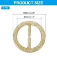 thumbnail image 2 of Uxcell 2 Scarf Ring Clip Resin Round T-Shirt Clip Fashion Ring Scarves Clasp Buckle Tie Circle Clip Glitters Gold Tone, 2 of 6