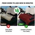 thumbnail image 4 of Golf Cart Seat Covers for 2 Seater,Animal Leather Pattern Microfiber Cart Seat Towel Blanket,Vintage Minimalist Animal Print Red Absorbent NonSlip Bench Seats Protector for Golf Course 51"x31", 4 of 9