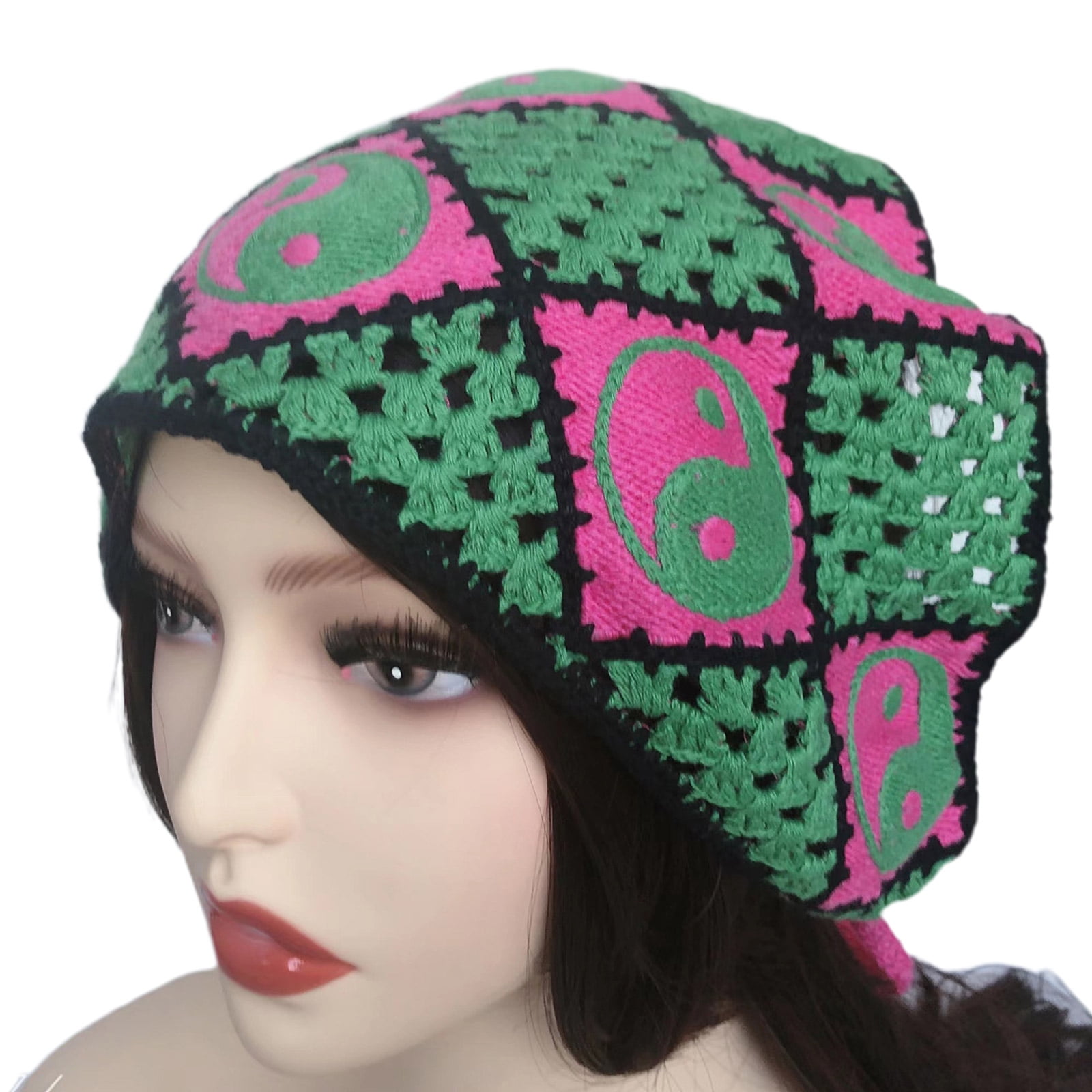 Unisex 100% Acrylic Knitted Hat Cap Yoga Cat Taichi Thick Ski Cap Unisex 100% Acrylic Knitted Hat Cap Yoga Cat Taichi Thick Ski Cap