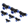 thumbnail image 4 of 1 UNID PLÁSTICO T-JUNCIÓN Accesorios neumáticos AIR AIR 3 VÍAS Conector de ajuste de la junta rápida Pieza neumática PE4 / 6 / 8/10/12/14 / 16mm Manguera de tubos, 4 of 7