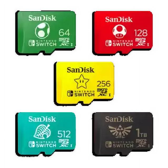 SanDisk 512GB microSDXC Card SDSQXAO-512G-ANCZN Animal Crossing Switch, Memory - for Nintendo Leaf