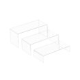 thumbnail image 1 of 3PCS Acrylic Display Shoe Risers Clear Retail Display Stand U Shaped Shelf Showcase Rack for Toy Bag Cosmetic (M), 1 of 8
