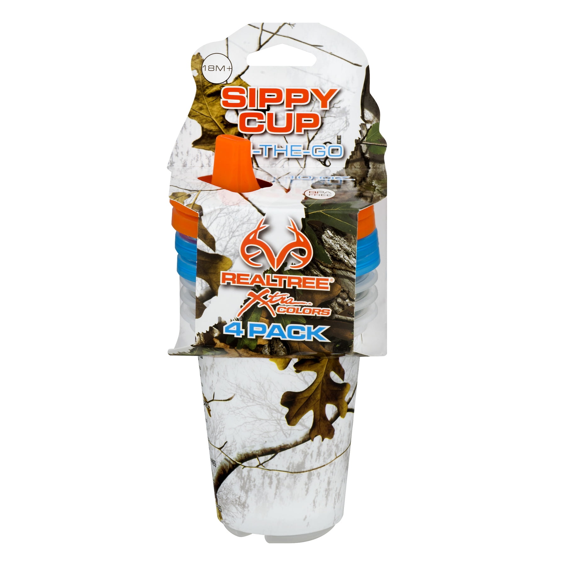 Realtree Xtra Colors 18+ Months OnTheGo Sippy Cup, 4 Pack Walmart