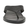 thumbnail image 3 of FSJ Women Simple Slide Flip Flops Thong Sandals T-Strap Flat Slip On Slippers Casual Comfort Vacation Summer Day Outfit Shoes Size 8.5 Black, 3 of 5