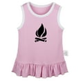 thumbnail image 1 of Nature Bonfire Pattern Dresses For Baby, Newborn Babies Skirts, Infant Princess Dress, 0-24M Kids Graphic Clothes (Pink Sleeveless Dresses, 12-18 Months), 1 of 4