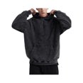 thumbnail image 5 of Men's Hoodie Oversized Pullover Acid Wash Heavyweight Hoodie Vintage Street Sweatshirt, 5 of 7