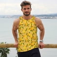 thumbnail image 6 of Vsdgher Yellow Limes Men's Workout Tank Tops Sleeveless Gym Shirt Quick Dry Fitness Bodybuilding Sleeveless T Shirt-Small, 6 of 7