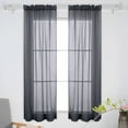 thumbnail image 3 of GETAJGHSD 1Pcs Sheer Overlay Curtains Black Rectangular Polyester 100x200in For Wedding, 3 of 8