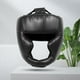 thumbnail image 4 of Casco de boxeo completamente cubierto protector de cabeza de Taekwondo de cuero PU para hombres mujeres y niños, 4 of 7