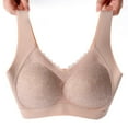 thumbnail image 4 of asdoklhq Sports Bras for Women Plus Size,Women Lady Gathered Bra Plus Size Sports Bra Underwear Yoga Hollow Out Bra Cup, 4 of 9