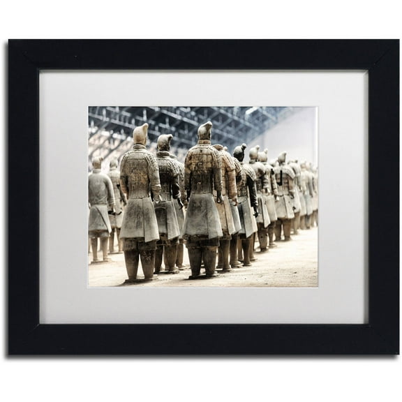 Trademark Fine Art "Terracotta Army VI" Canvas Art by Philippe Hugonnard, White Matte, Black Frame