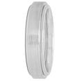 thumbnail image 2 of Men’s Gray Cobalt Step-Edge Satin Finish Wedding Band - Mens Ring, 2 of 4