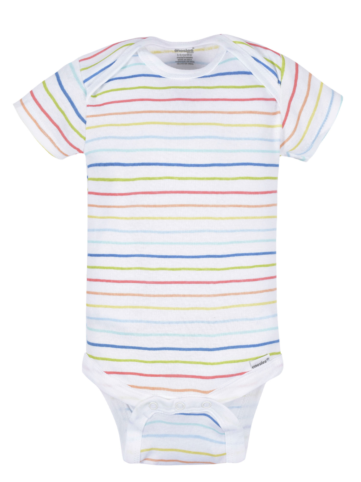 Onesies Brand Baby Boy or Girl Gender Neutral Short Sleeve Onesies Bodysuits, 8-Pack, Sizes Newborn-12M - image 5 of 17