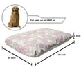 thumbnail image 2 of Abstract Pet Bed, Curvy Twigs with Blossom Flowers in Pastel Colors Illustration Print, Chew Resistant Pad for Dogs and Cats Cushion with Removable Cover, 24" x 39", Pale Tan Pale Pink, by Ambesonne, 2 of 4