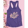 thumbnail image 3 of Mothers Day Windflowers Racerback Tank Women -Image by Shutterstock, Female Large, 3 of 4