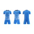 thumbnail image 4 of ATOGUTA Boy Seasonal Outfits Short Sleeve T-shirt Top Shorts Set Kids Summer Play Ball Clothes Size 5T-15, Blue, 4 of 5