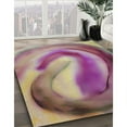 thumbnail image 3 of Ahgly Company Machine Washable Indoor Rectangle Transitional Dark Raspberry Purple Area Rugs, 3' x 5', 3 of 7