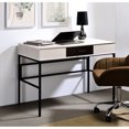 thumbnail image 2 of Black finish writing desk with built - in USB and storage for modern home office needs, 2 of 5