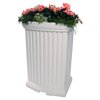 Mayne Madison Polyethylene Rain Barrel - White