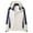 White, variant on Annhoo Womens Rain Jackets Long Sleeve Waterproof Windproof Warm Jackets Plus Size Color Block Outdoor Windbreaker Coats