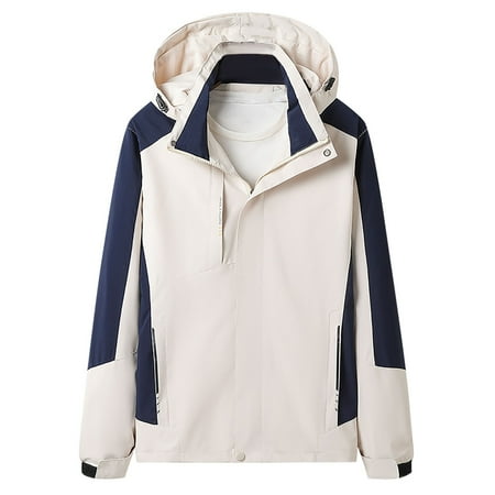 Brglopf Womens Windbreaker Rain jacket Lightweight Active Outdoor Raincoat Full Zip Hiking Windbreaker Trench Coats with Removable Hood(White L) Brglopf Womens Windbreaker Rain jacket Lightweight Active Outdoor Raincoat Full Zip Hiking Windbreaker Trench Coats with Removable Hood(White L)