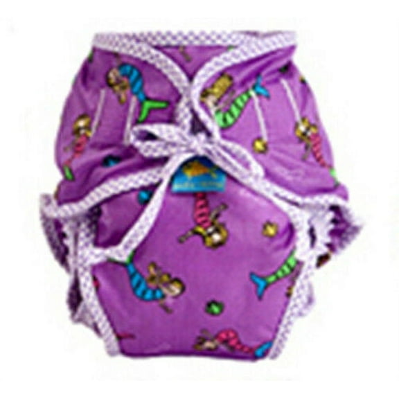 Kushies Reusable Swim Diaper, Large, Mermaid