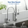 thumbnail image 3 of Express Water Modern Chrome Water Filter Faucet – Drinking Water Faucet – Reverse Osmosis Filtration System and Kitchen Sink Beverage Faucet – Simple 3-Piece Easy Install Faucet, 3 of 5