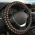 thumbnail image 5 of Xecao Butterfly Skull patten Stretch Elastic Steering Wheel Cover, fits all vehicles, 15-inch diameter, 5 of 6