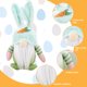 thumbnail image 4 of Muñecas De Gnomos De Conejo De Pascua Conejito de Pascua Kawaii, tela suave, muñecos de gnomo sin rostro, decoración de fiesta de regalo (verde) Ndcxsfigh Libre de BPA, 4 of 8