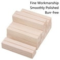 thumbnail image 6 of SEIWEI 10PCS Standing Card Table Wooden Holder Wooden Display Bases for Card Photo Sign Menu 4 Size Choice, 6 of 8