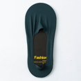thumbnail image 1 of Calcetines cortos de verano finos y transpirables de malla de seda de hielo de algodón con parte inferior que absorben el sudor, calcetines náuticos antideslizantes y discretos para hombre, 1 of 2