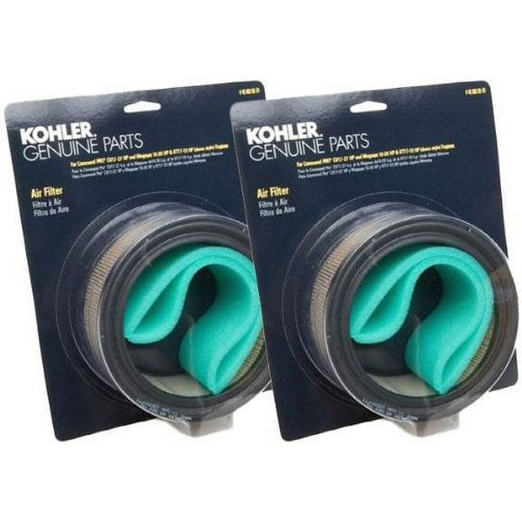 Kohler (2 Pack) 47 883 01-S1 Engine Air Filter W/Pre-Cleaner