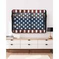 thumbnail image 5 of 4th of July Star Outdoor TV Cover 48 to 50 Inch Waterproof, Retro Blue Star Red Striped Independence Day 600D Oxford TV Covers with Zipper, Outside Flat TV Screen Protector 48"Wx30"Hx4.5"D, 5 of 7
