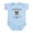 Sky Blue, variant on CafePress - Protected By Pug Infant Bodysuit - Baby Light Bodysuit, Size Newborn - 24 Months