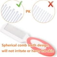 thumbnail image 3 of Baby Hair Brush, Cradle Cap Brush, Baby Hair Comb, Baby Hair Brush and Comb Set for Newborns & Toddlers, Baby Brush Soft Bristles, Ideal for Cradle Cap, Perfect Baby Registry Gift (Pink), 3 of 6