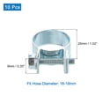 thumbnail image 2 of Unique Bargains 10Pack Mini Fuel Line Pipe Hose Clamp Clip, Adjustable 16-18mm, Zinc Plated, 2 of 5