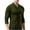 Green, variant on Haoxianjian White T Shirts For Men Mens Long Sleeve Tee Shirts Workout T Shirts Man Long Sleeve Solid Color V-Neck Button Fashion Fallow T-Shirt Tops Men'S Loose Fitted Lightweight Long-Sleeve On Cl