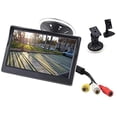 thumbnail image 2 of 5 "Monitor 12-24V LCD con ventosa y soporte de salpicadero para cámara atrás vista trasera aparcamiento sistema - stand battery DE Caballete Caballete + ventosa Sunnimix Monitor de coche, 2 of 8