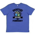 thumbnail image 3 of Inktastic Rockstars are Born in February Birthday Youth T-Shirt, 3 of 5