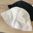 thumbnail image 6 of CoCopeaunts Black Bucket Hat Ladies Tide All-Match Fashion Fisherman Hat Spring Summer Sun Protection Little Pleated Basin Hat, 6 of 8