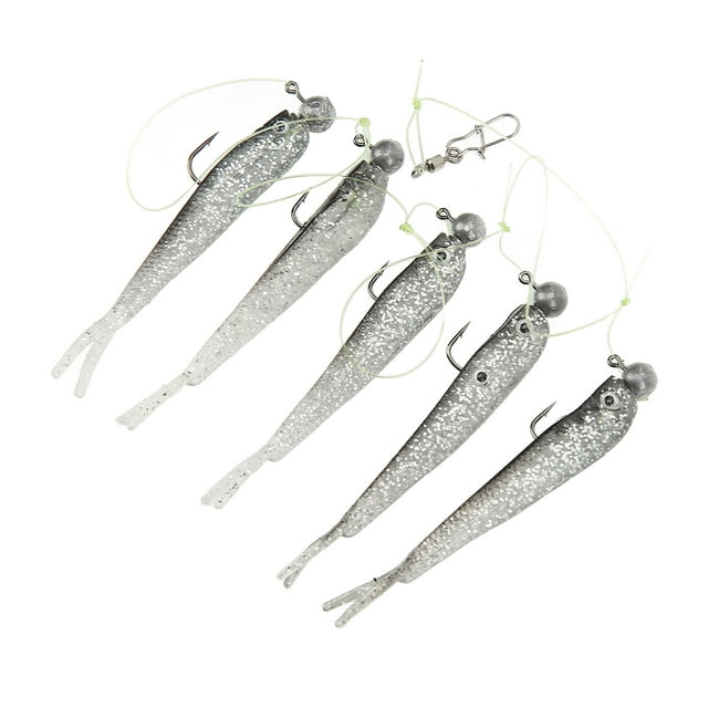 Rig 1 Set Parapluie Pêche Kit Set Artificiel Doux Pêche Leurres Appât Plate-Forme pour l'Eau Douce