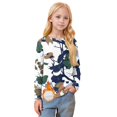 thumbnail image 4 of TQWQT Long Sleeve Shirts for Girls Winter Trendy Girls Tops Size 9-10 Crew Neck Tee Shirts Cute Tween Girls Clothes, 4 of 4