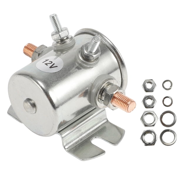 Unique Bargains 1 Set Golf Cart Solenoid Relay 12V 4 Terminal Relay for CAT Durable Metal