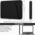 thumbnail image 5 of 17" Shockproof Laptop Sleeve with front pocket, for HP Dell Asus Lenovo, Black, 5 of 7