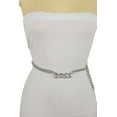 thumbnail image 2 of Women Silver Metal Chain Fashion Hip Waist Belt BOSS Charm XS S M, 2 of 15